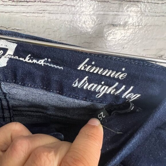 7 For All Mankind Blue Straight Leg Jeans size 25 - Picture 6 of 9